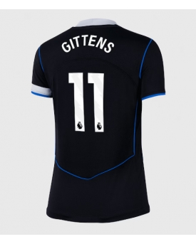 Chelsea Jamie Gittens #11 Maglia Gara Terza Repliche 2025-26 Donna Maniche Corte